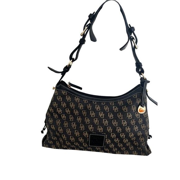 Dooney & Bourke Handbags - Dooney & Bourke leather canvas Hobo Shoulder Handbag